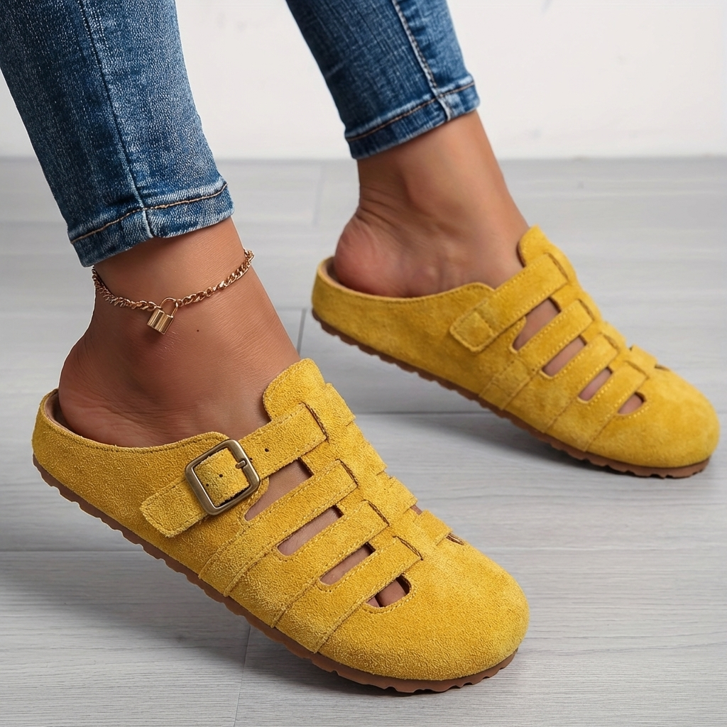 Lythoria - Sandales mules femme confort respirant style décontracté moderne