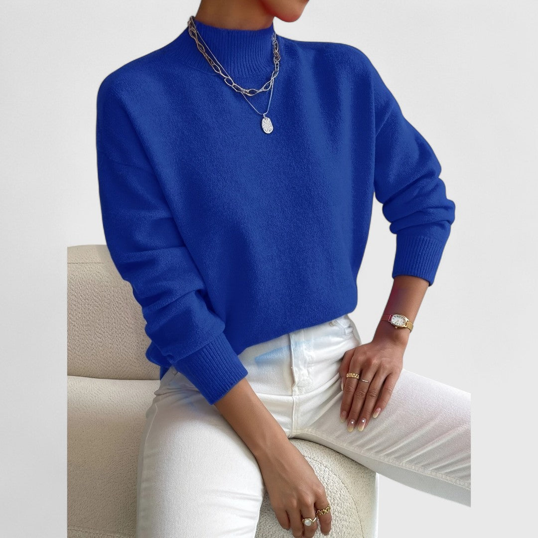 Gwenarae - Pull à Col Polo Classique pour Femme