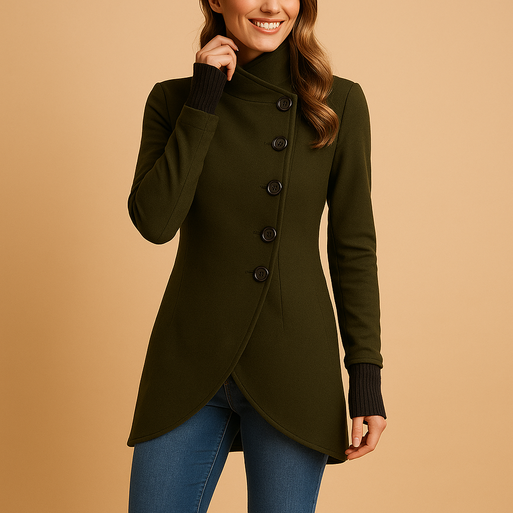 Aurora - Oversized Asymmetrical Coat for Women