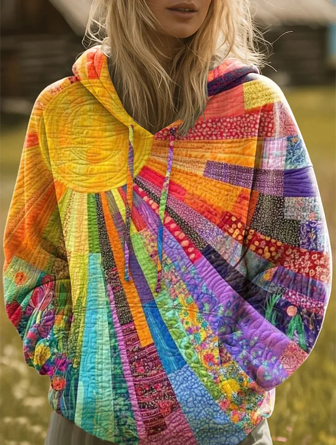 Isaravienne - Hoodie Multicolore Boho