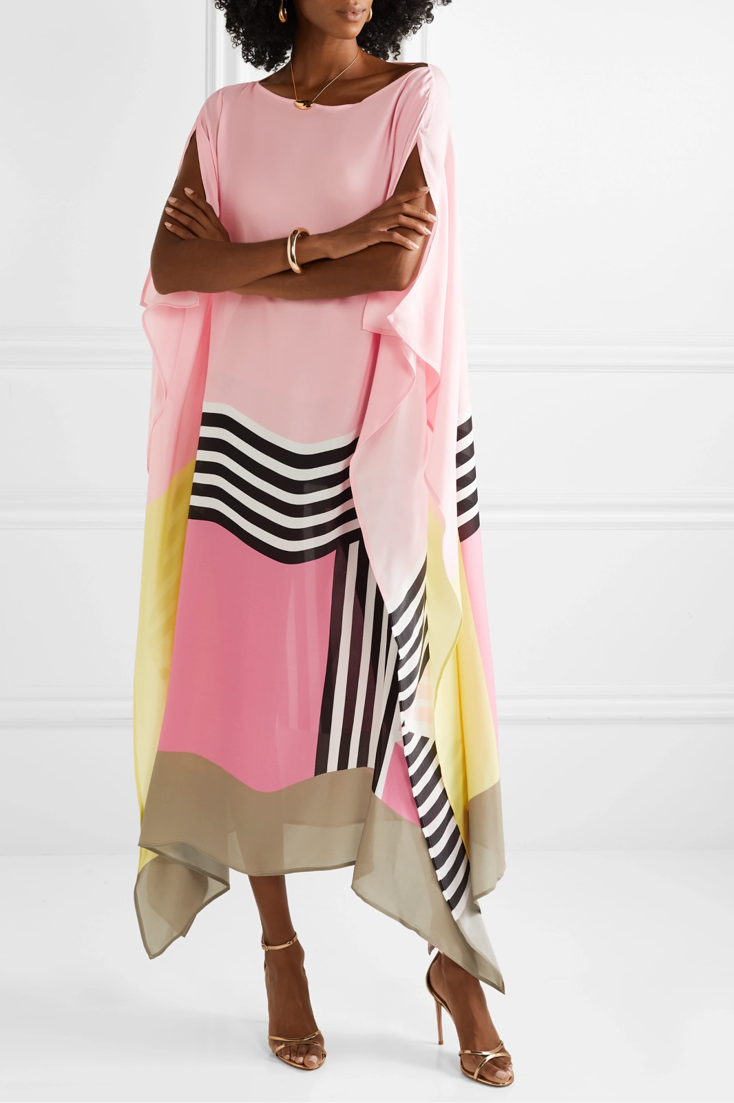 Rayna - Caftan Élégant à Imprimé Géométrique
