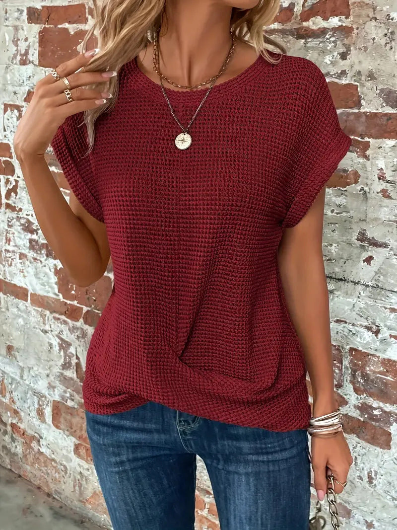 Clarissa - Blouse élégante à col rond