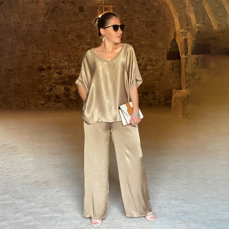 Albane - Ensemble Satin 2 Pièces Chic et Confortable