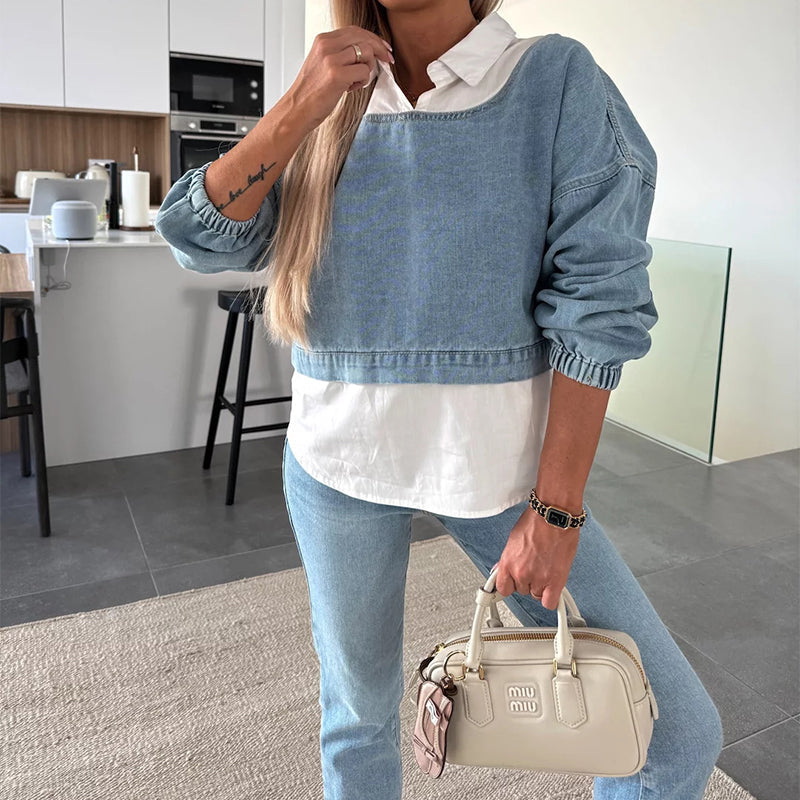 Jaselle - Ensemble Denim Moderne Femme