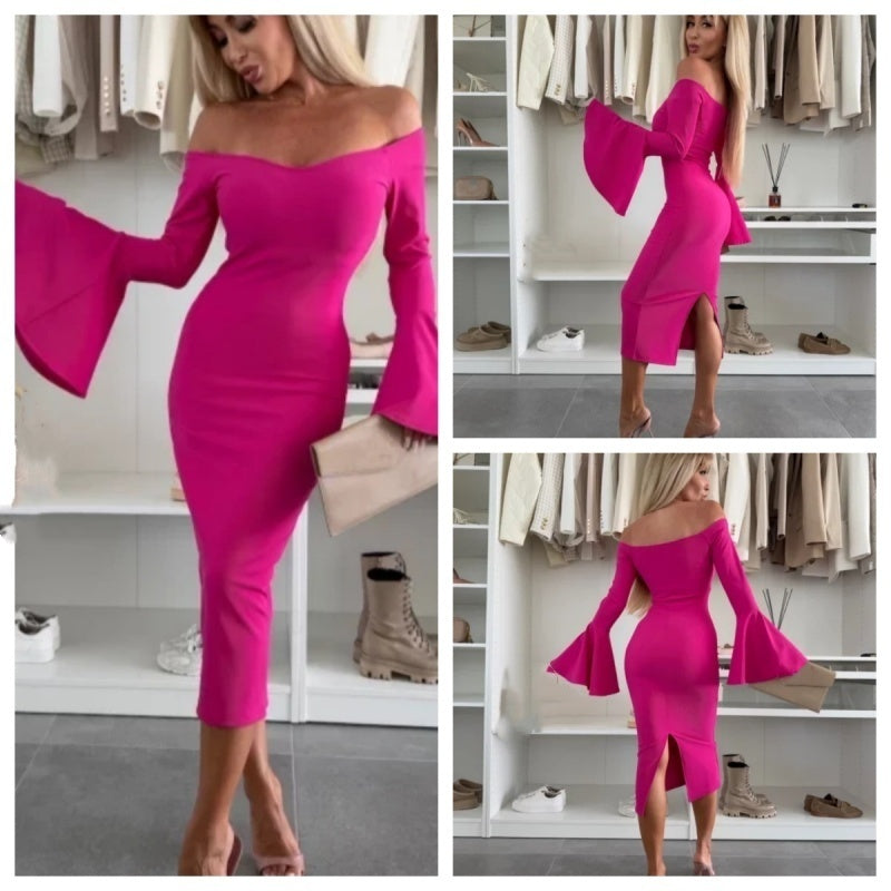 Philomène - Robe Élégante à Manches Évasées