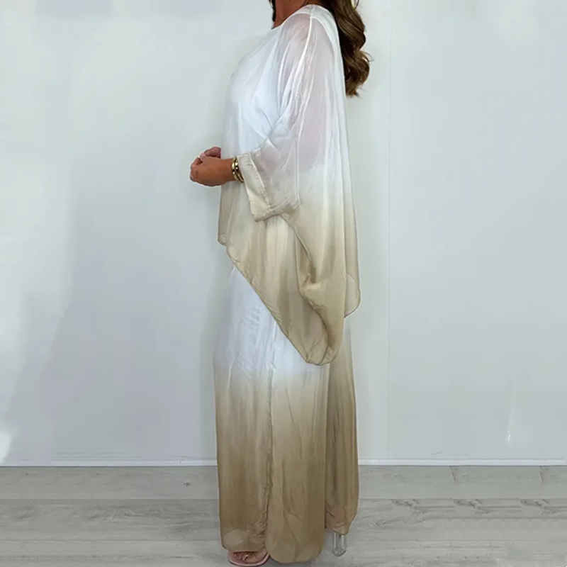 Kyra - Ensemble Dip Dye avec Haut Fluide et Pantalon Large