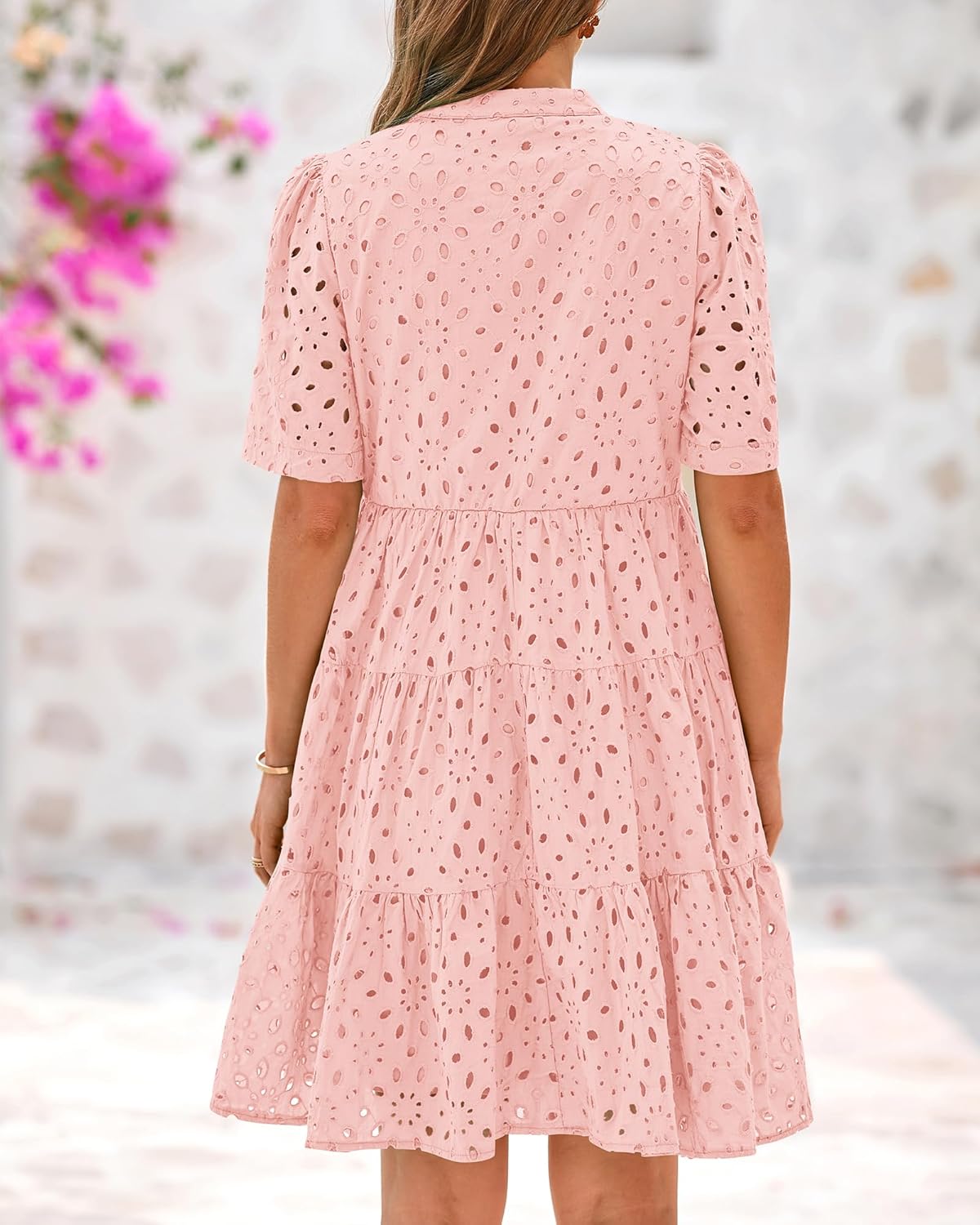 Sana - Robe A-Ligne avec Découpe en Dentelle