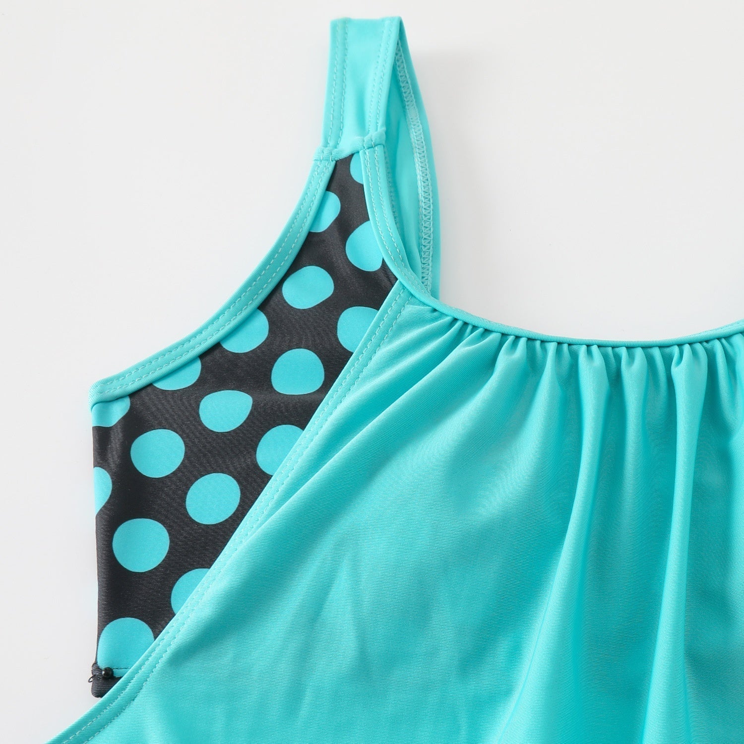 Hesoria - Maillot de bain femme deux pièces pois taille haute été plage