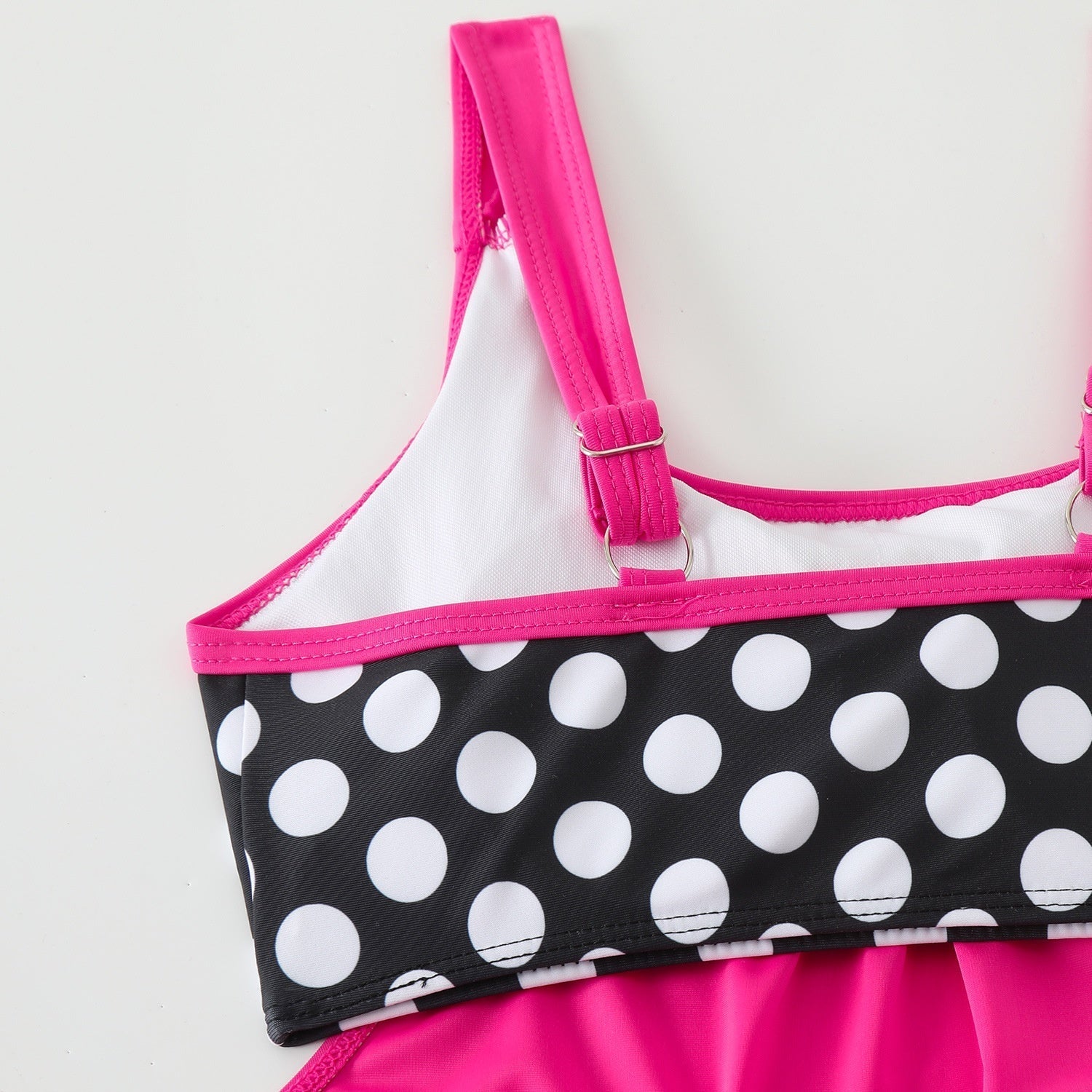 Hesoria - Maillot de bain femme deux pièces pois taille haute été plage