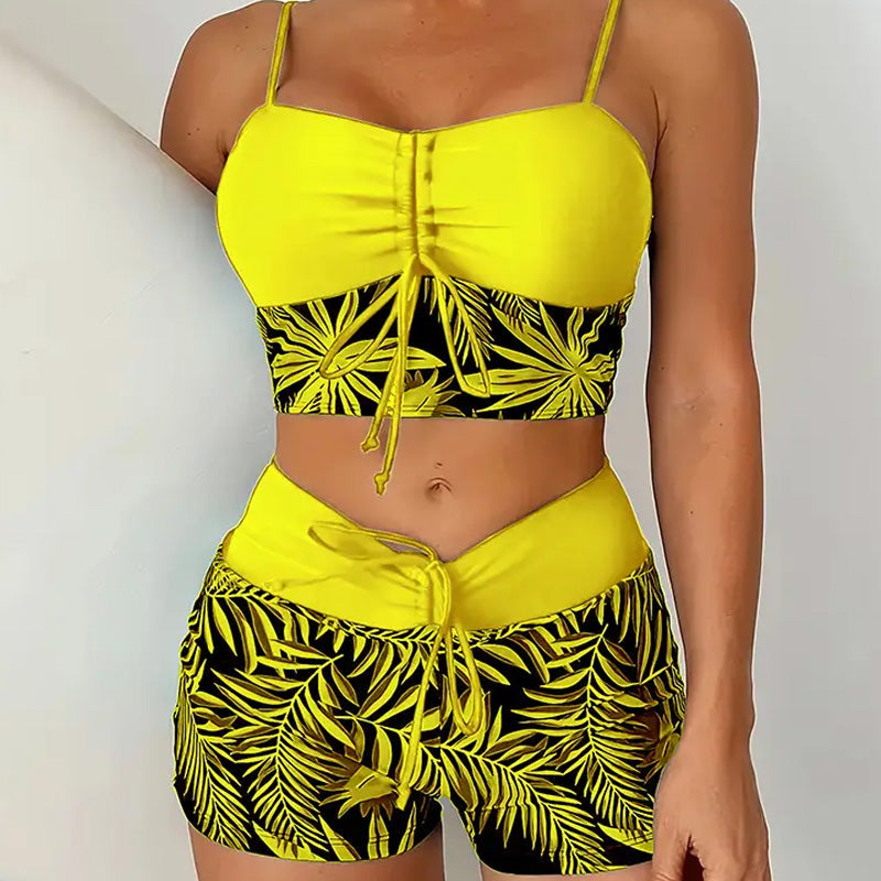 Taline - Maillot De Bain Deux Pièces Imprimé Femme