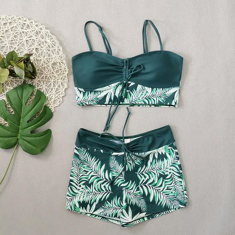 Taline - Maillot De Bain Deux Pièces Imprimé Femme