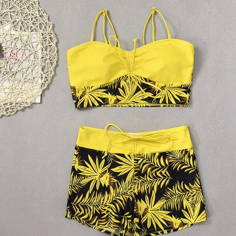 Taline - Maillot De Bain Deux Pièces Imprimé Femme