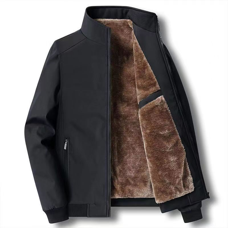 Alexandre - Veste chaude zippée pour homme – Coupe-vent, imperméable et anti-rides