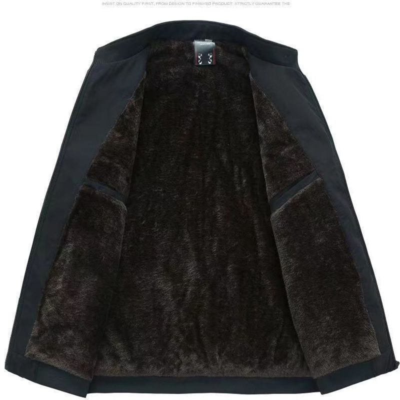 Alexandre - Veste chaude zippée pour homme – Coupe-vent, imperméable et anti-rides