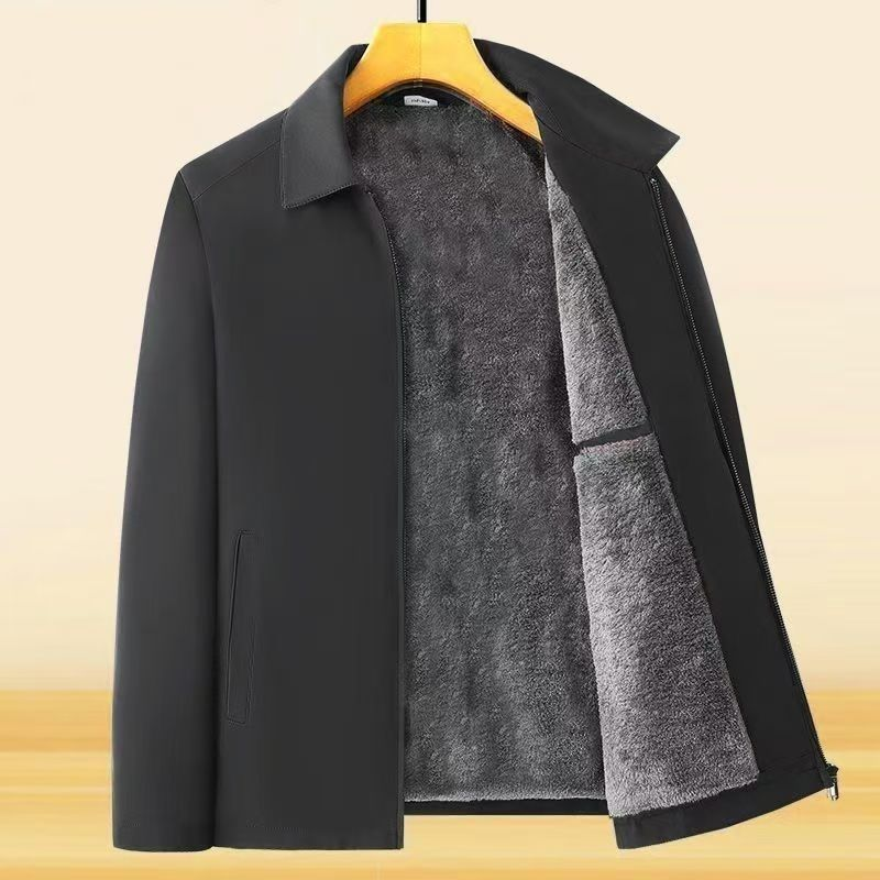 Alexandre - Veste chaude zippée pour homme – Coupe-vent, imperméable et anti-rides