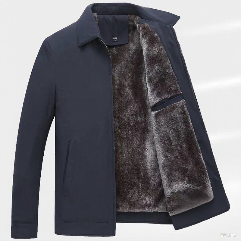 Alexandre - Veste chaude zippée pour homme – Coupe-vent, imperméable et anti-rides
