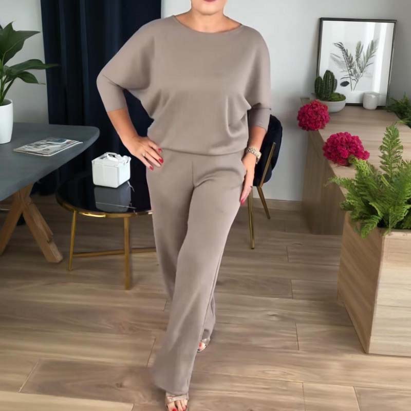 Edda - Ensemble femme trois pièces avec cardigan long élégant