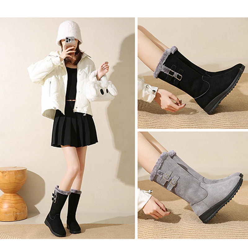 Marilysse - Bottes de Neige Femme Mi-Mollet Chaleur & Élégance