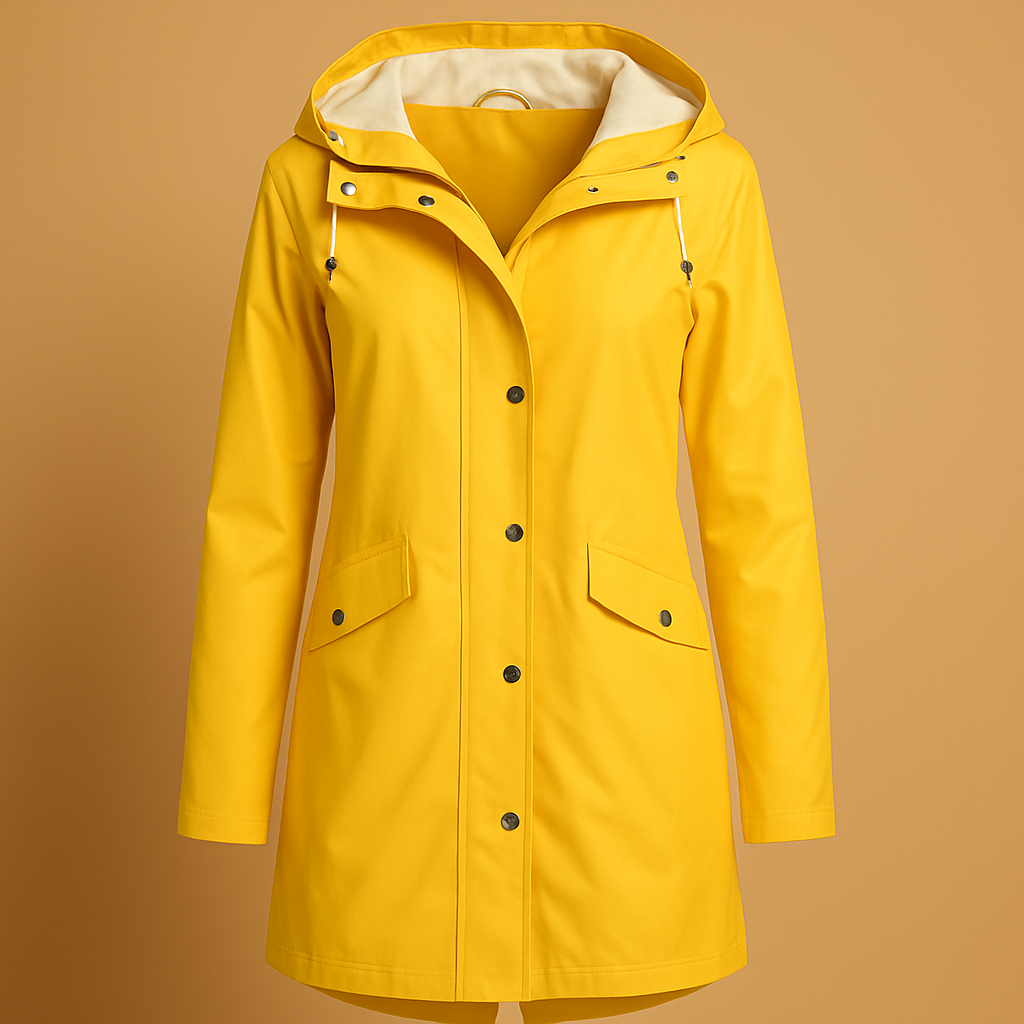 Sienna - Transparent Hooded Raincoat for Women
