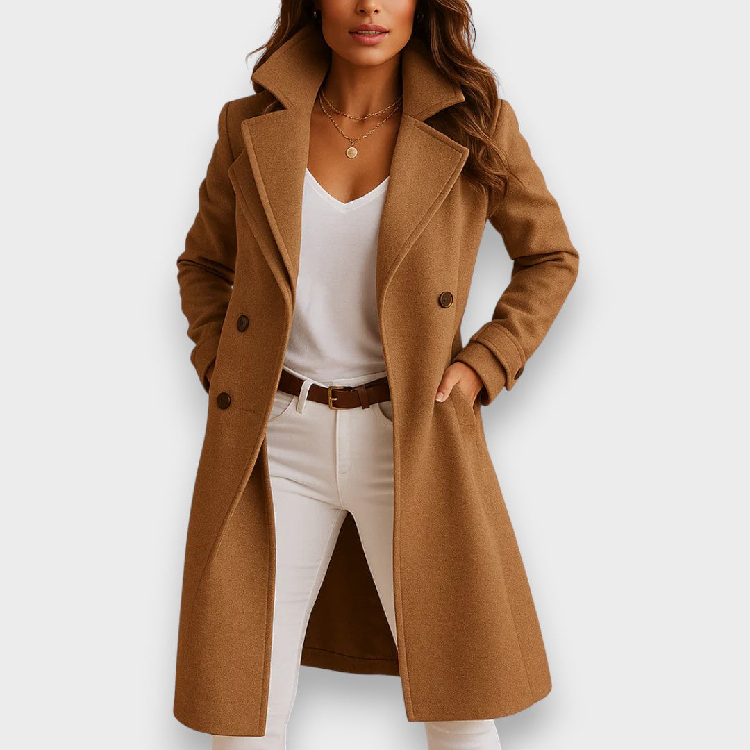 Marissae - Manteau En Laine Élégant À Coupe Structurée