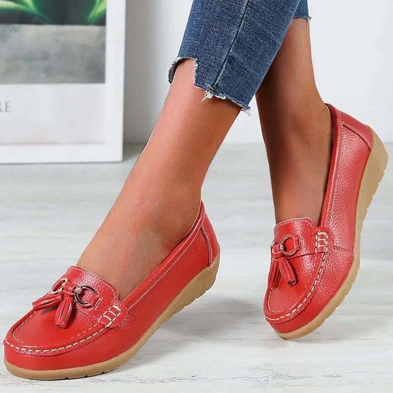 Heliora - Mocassins en Cuir Confort Orthopédique – L’Élégance Naturelle à Chaque Pas
