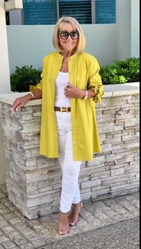 Liora - Veste Chemise Longue Boutonnée en Coton (Aujourd'hui seulement : 1 acheté = 1 offert !)
