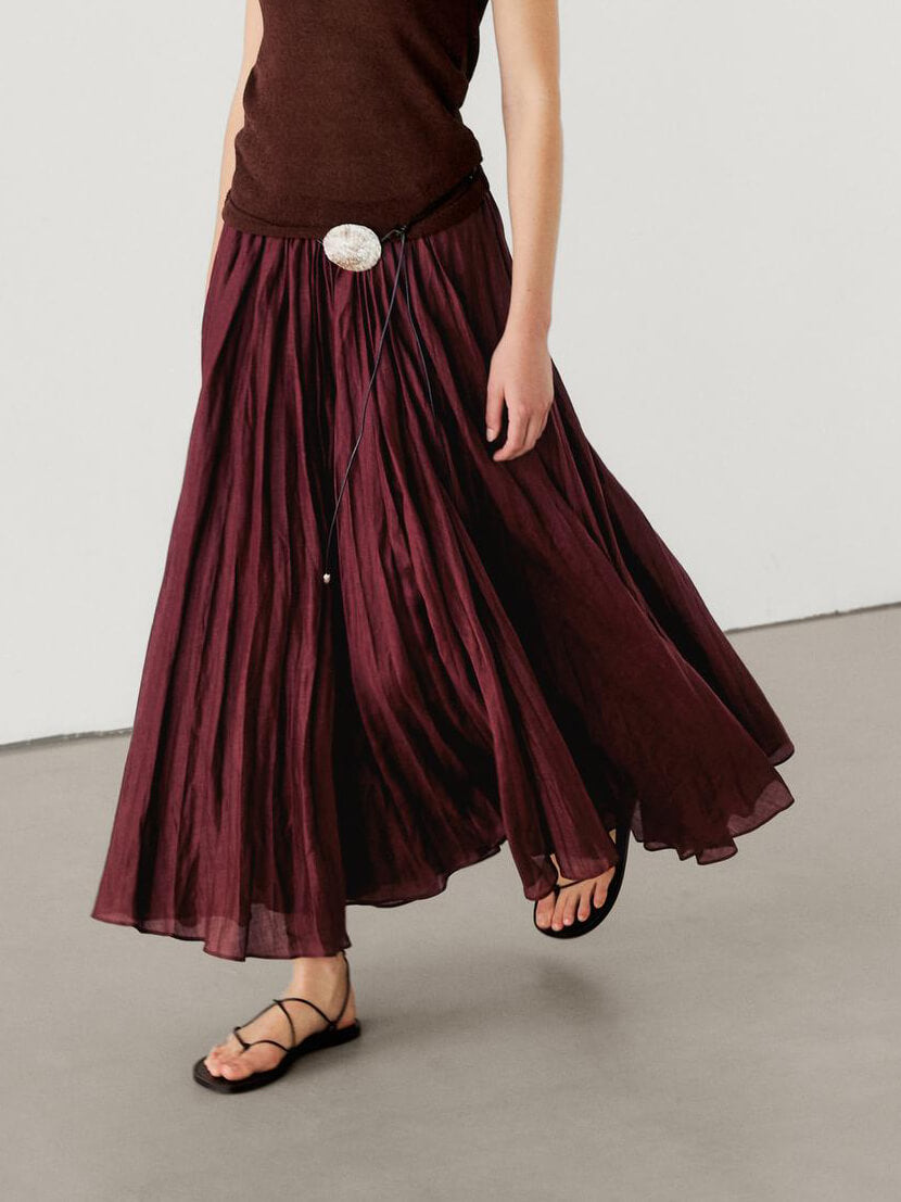 Mirjam - Ensemble Pull Oversize et Jupe en Mélange de Mohair