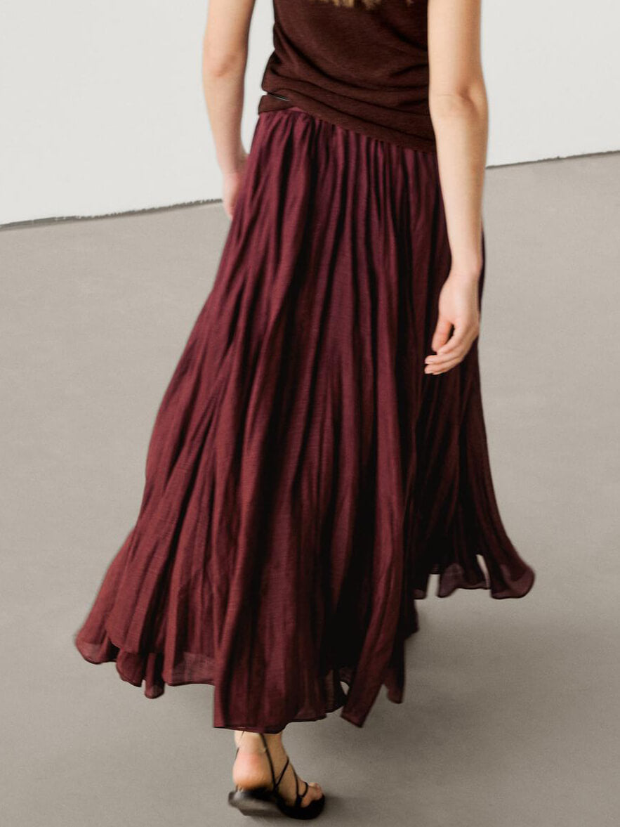 Mirjam - Ensemble Pull Oversize et Jupe en Mélange de Mohair