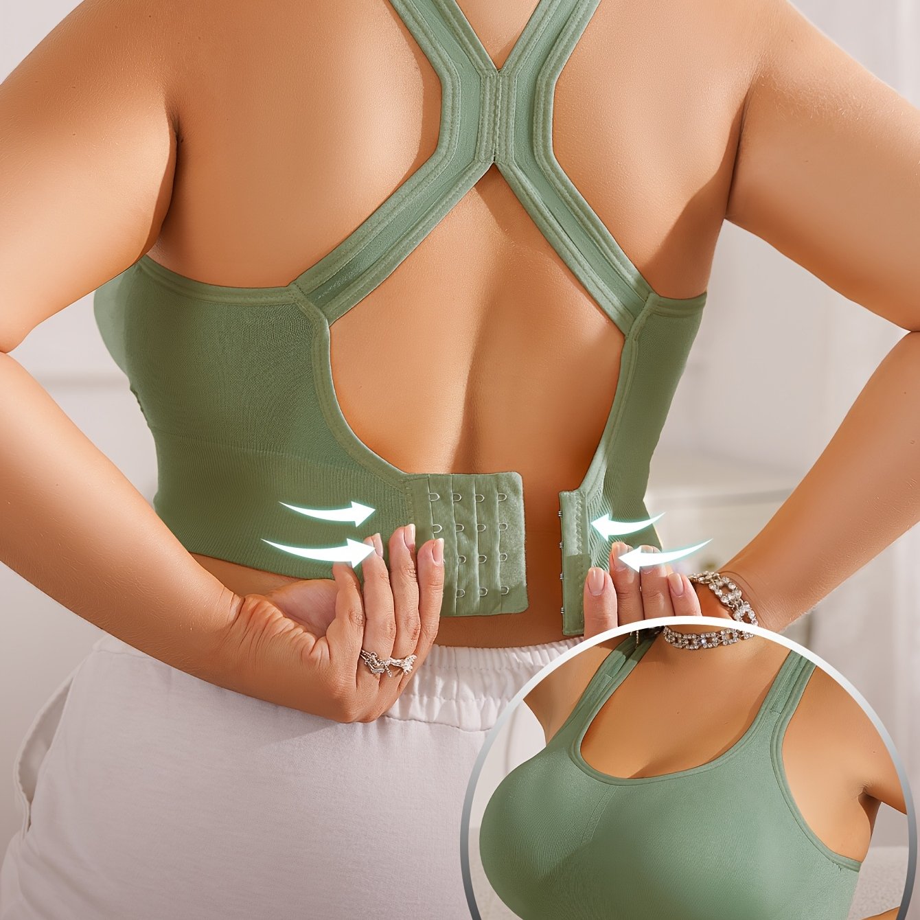 Vittoria - Brassière Sportive Grande Taille avec Coussinets Amovibles et Bretelles Réglables