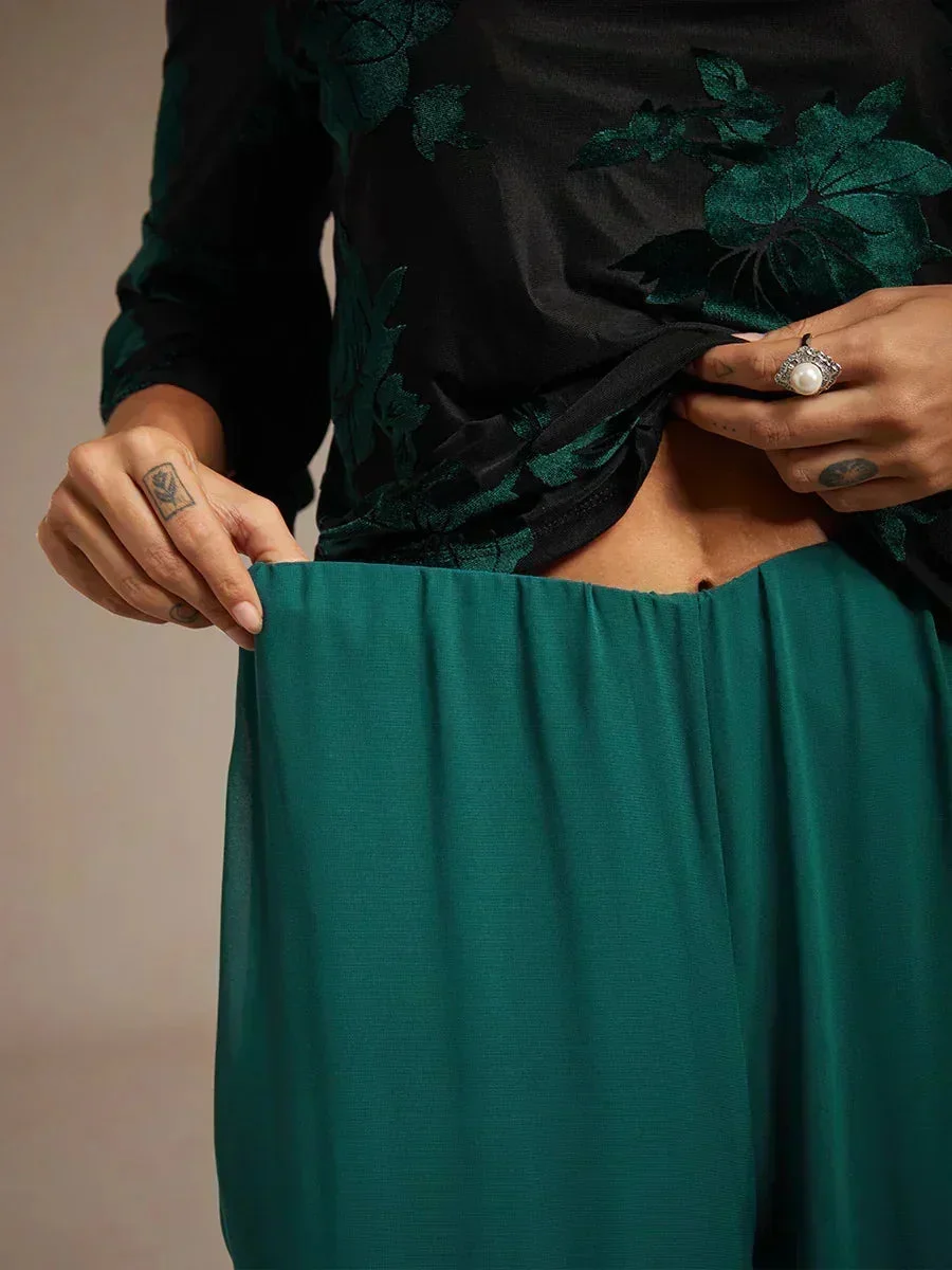 Marilivra - Pantalon À Jambes Droites Avec Fente En Chiffon