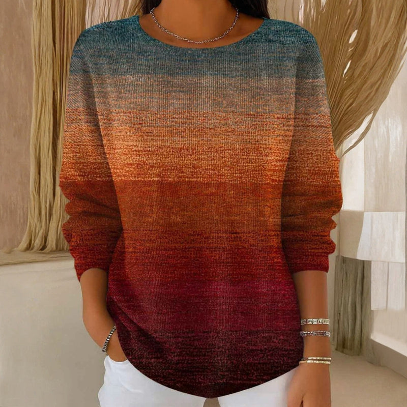 Gisellira - Pull Dégradé Élégant