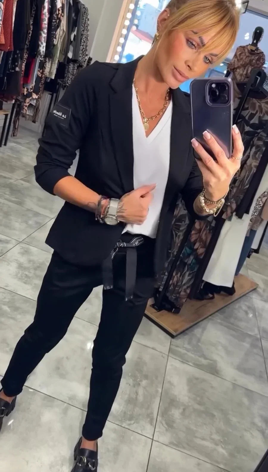Rosindra - Ensemble deux pièces avec veste fluide et pantalon jogging confortable
