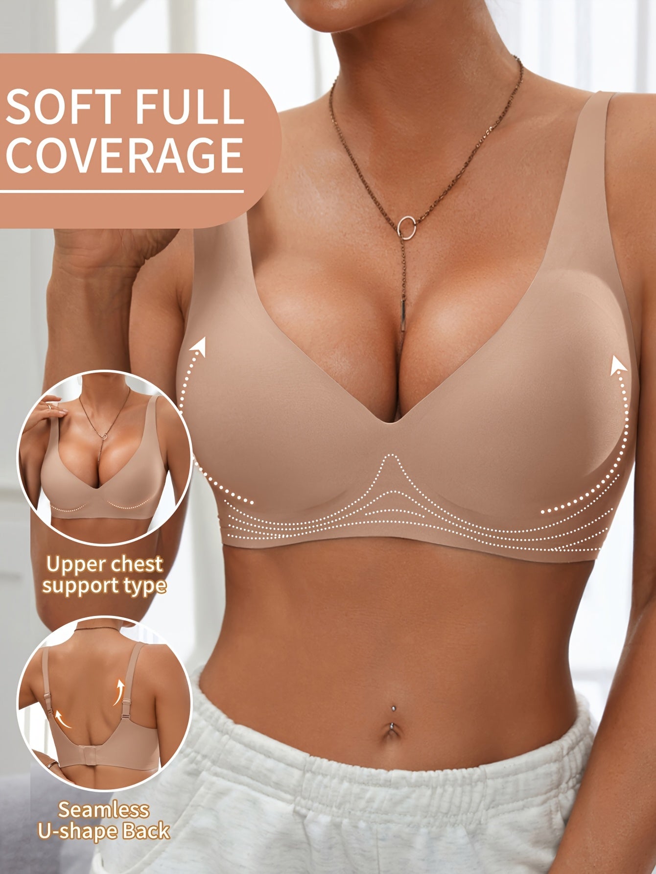 Isendra - Brassière Push-Up Confort Haute Couverture