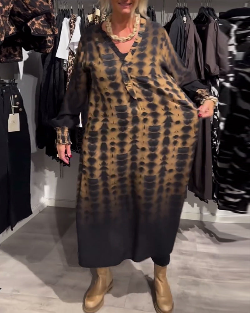 Héloïse - Robe féminine marron polyvalente