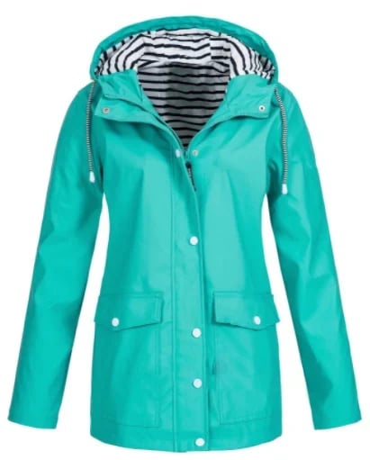 Marjolaine - Veste femme imperméable à capuche avec poches pratiques