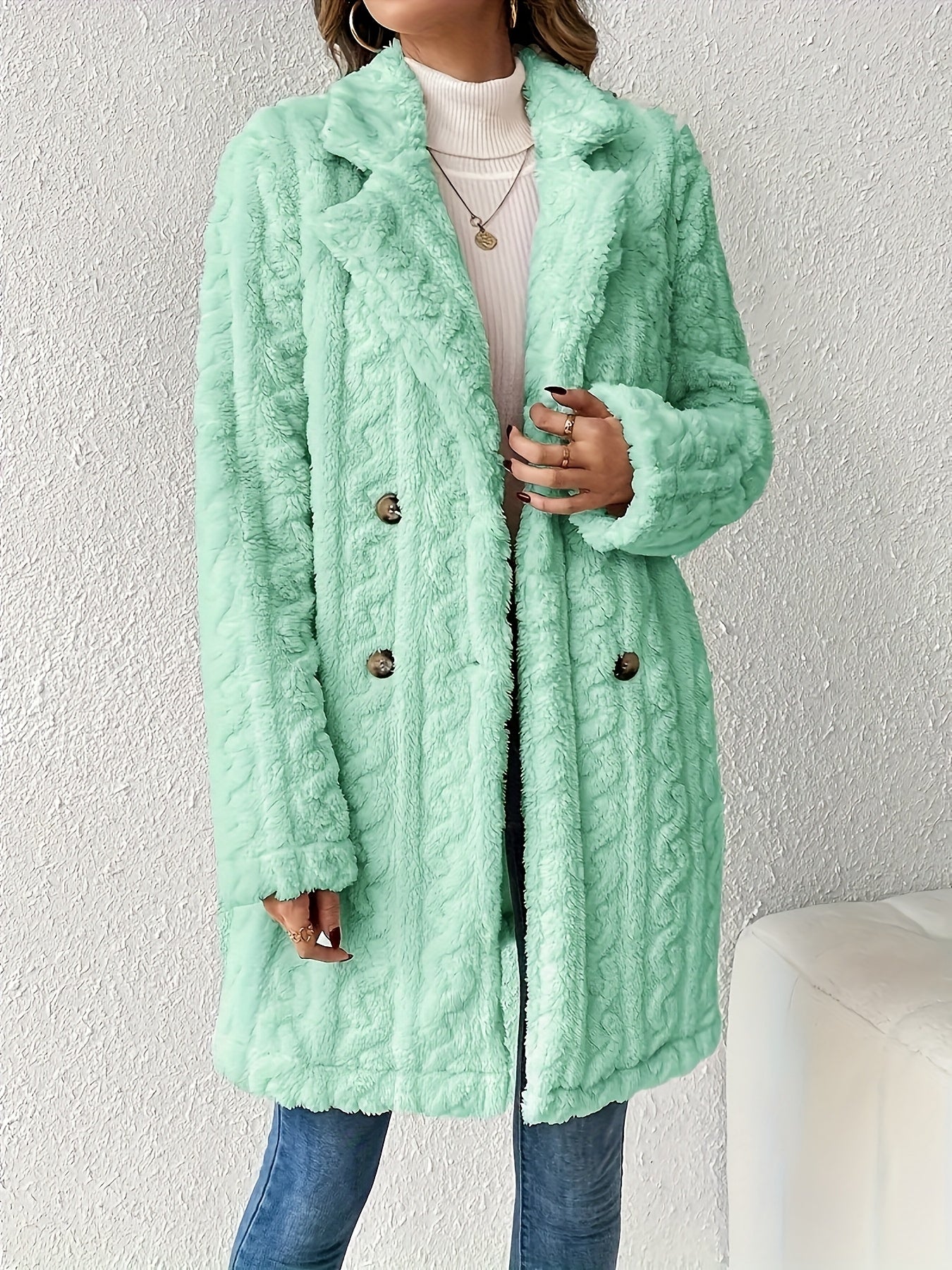 Léa - Manteau en fausse fourrure pour femme