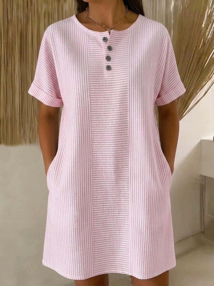 Nelyxa - Robe Femme Fluide Respirante Décontractée Usage Quotidien