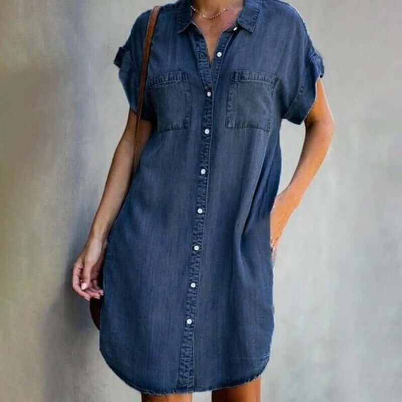 Noeline - Robe en denim doux