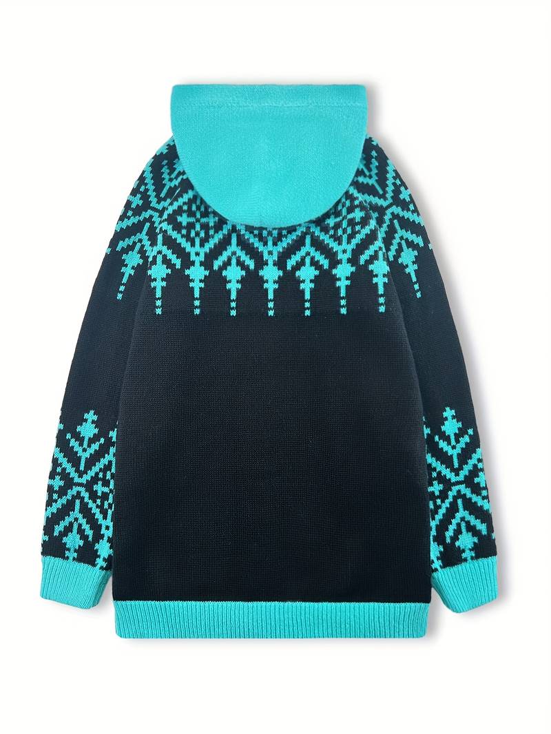 Isaralisse - Manteau Oversized En Tissu À Motifs D’Hiver