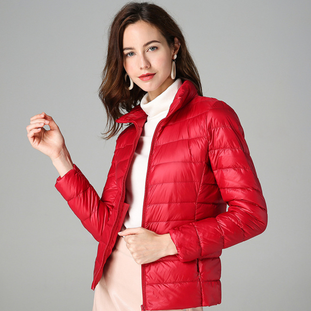 Rhoselle - Veste En Duvet Ultralégère Avec Plis Sophistiqués