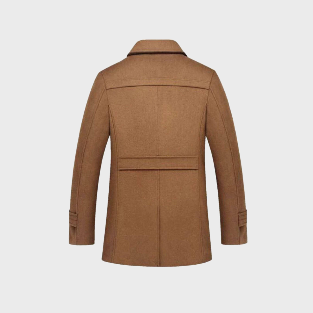 Aaron -  Manteau Classique En Laine Type Peacoat