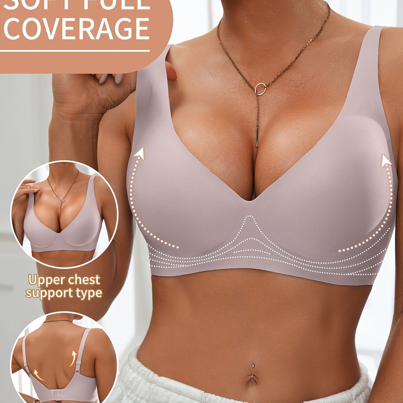 Isendra - Brassière Push-Up Confort Haute Couverture