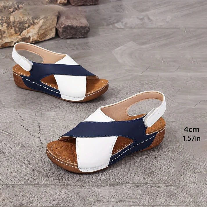 Milena - Sandales Orthopédiques avec Talon Oblique Ultra Confortables pour Femme