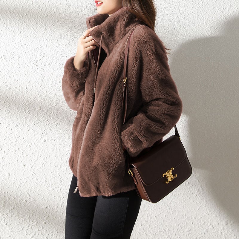 Lune - Manteau Matelassé à Col Montant