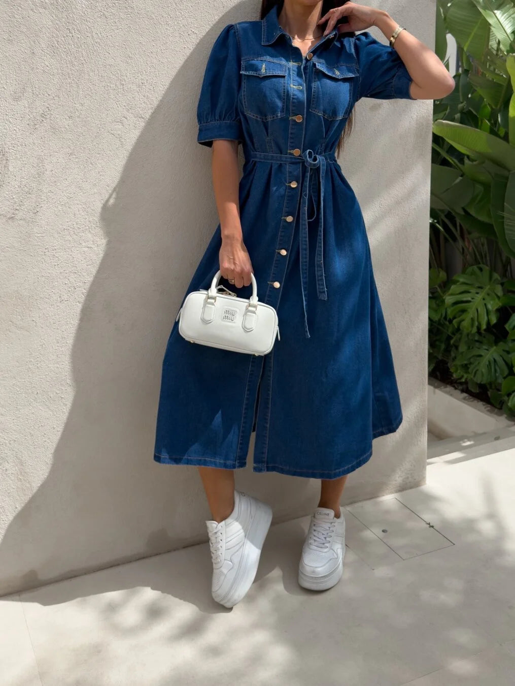 Daphne - Robe en denim Sunshine