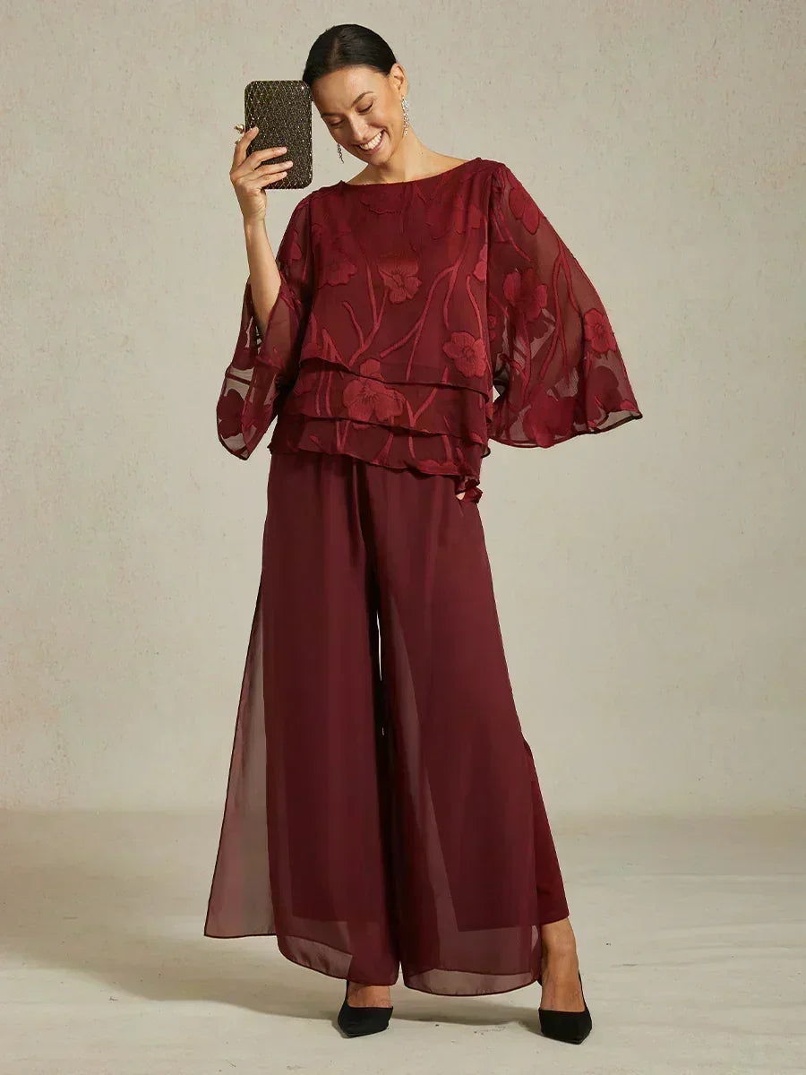 Marilivra - Pantalon À Jambes Droites Avec Fente En Chiffon