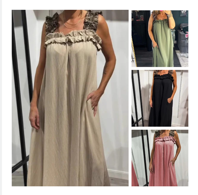 Pascaline - Robe Décontractée Sans Manches avec Poches