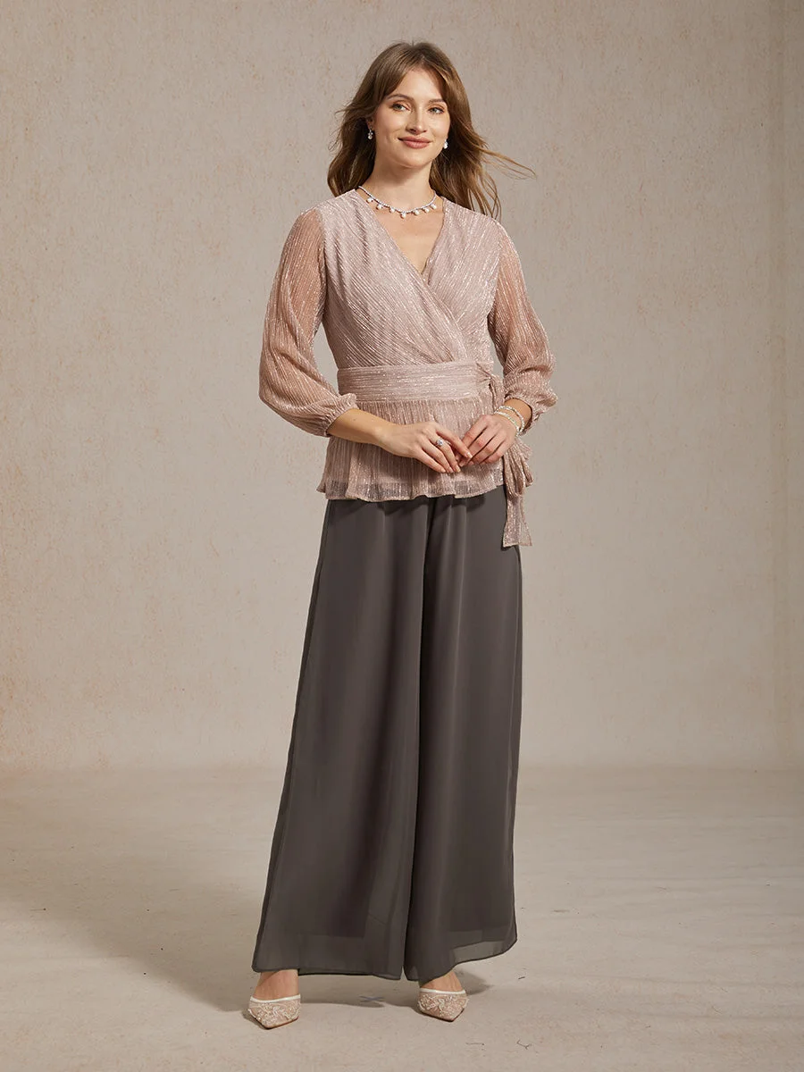 Marilivra - Pantalon À Jambes Droites Avec Fente En Chiffon