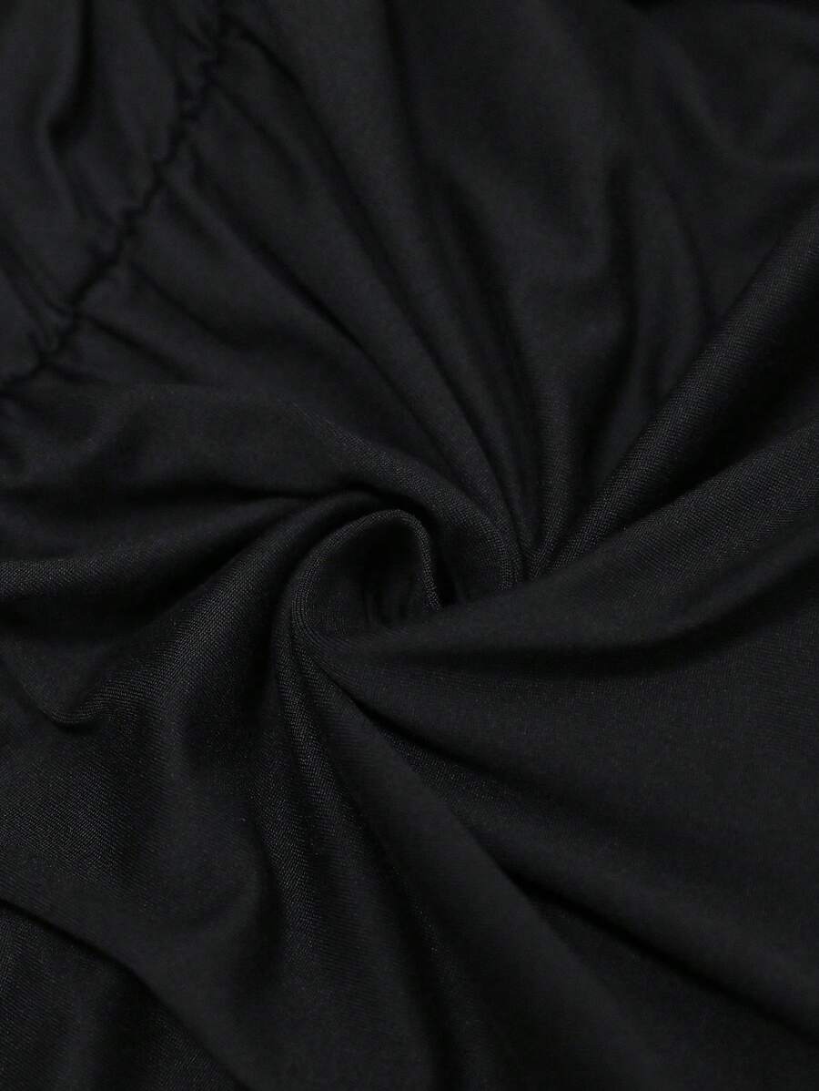 Cynoria - Combinaison short grande taille femme à épaules dénudées