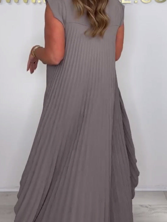 Nelia - Ensemble Décontracté avec Top Midi à Manches Courtes et Pantalon à Taille Élastique